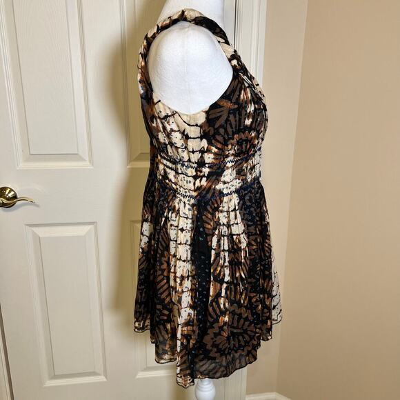 My Village RimZim Dadu Indian Designer Batik Print Mini Dress Size Medium - Picture 7 of 9